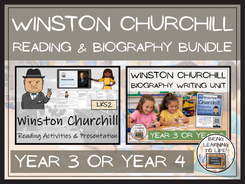 Winston Churchill Reading Comprehension & Biography Bundle | LKS2