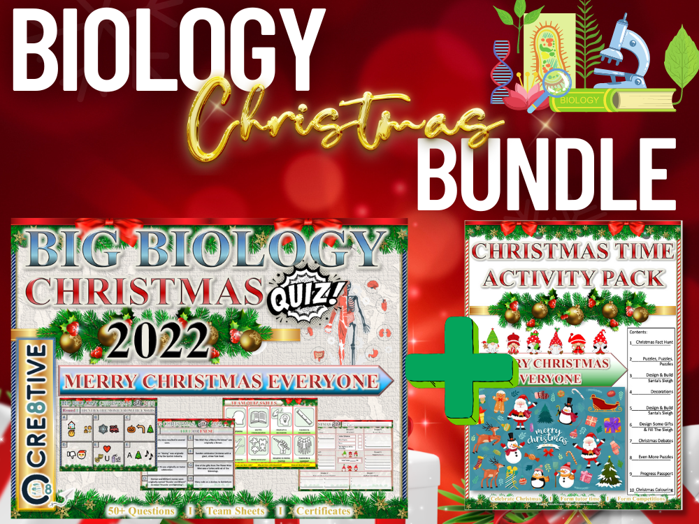 Biology Christmas Teaching Resources