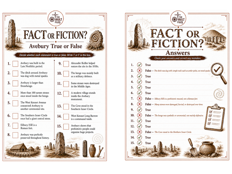 Fact or Fiction? Avebury True or False Quiz (KS3 History)