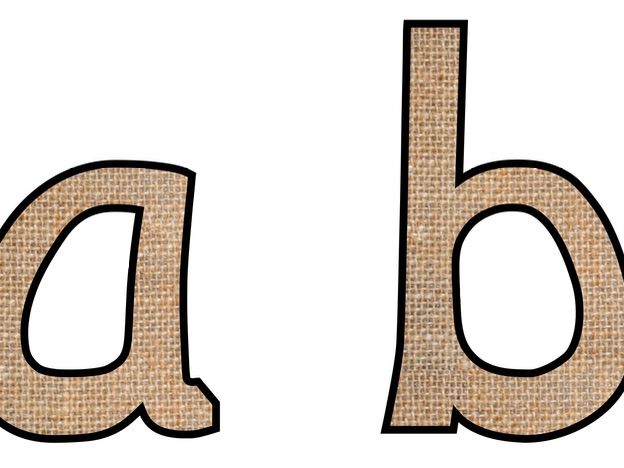 Display Lettering - Hessian