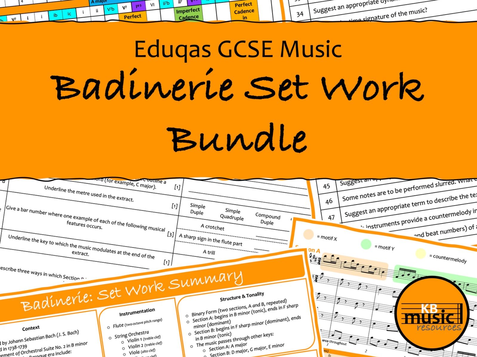 Eduqas GCSE Music Badinerie Set Work Collection