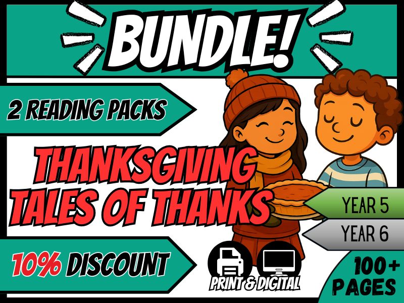 Thanksgiving Tales of Thanks | Reading Comprehension | Year 5/6