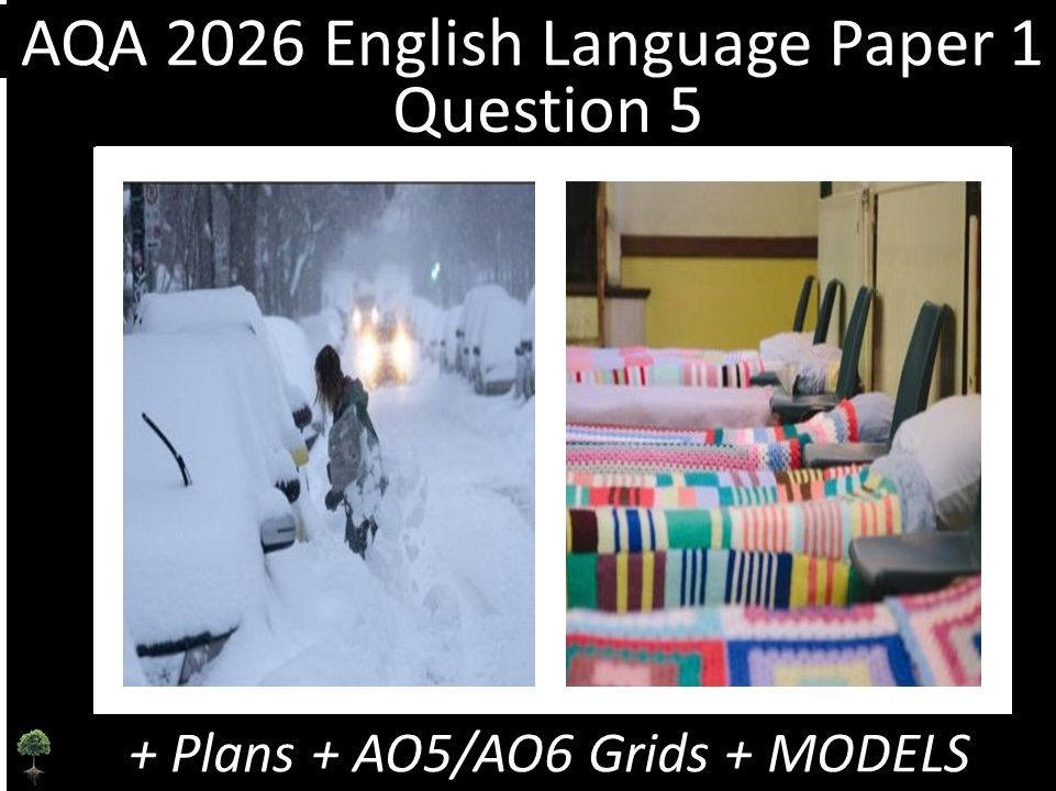 Two Question 5 - AQA 2026 GCSE English Language Paper 1 | Plans, AO Grids, Models