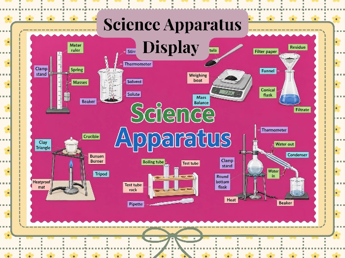 Science Apparatus Classroom Display