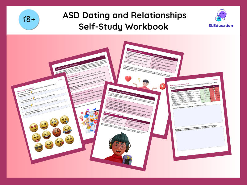 Dating and Relationships Self-Study Workbook | ASD Dating and Relationships 18+