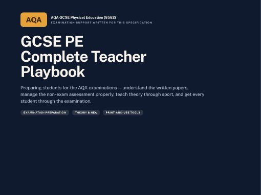 GCSE Physical Education — AQA | Examination | AQA GCSE Physical Education (8582) | 28 Pages