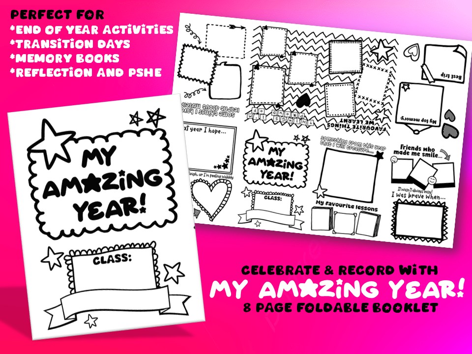 My Amazing Year – End of Year Reflection Foldable Booklet