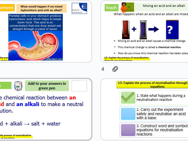 Neutralisation KS3 Science