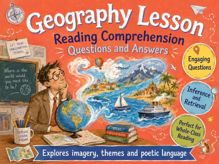 Geography Lesson (Poem) - Comprehension - UKS2
