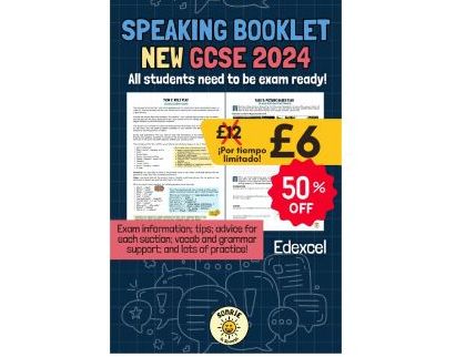 SPANISH NEW GCSE 2024 SPEAKING BOOKLET ROLE PLAY READ ALOUD PICTURE BASED TASK BROADER CONVERSATION