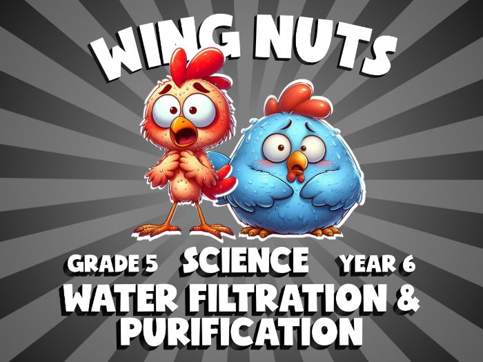 Water Filtration & Purification WING NUTS Science Game | No-Prep Year 6 Review Activity