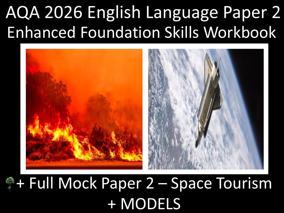 AQA 2026 English Language Paper 2 : Foundation Skills Workbook + MODELS