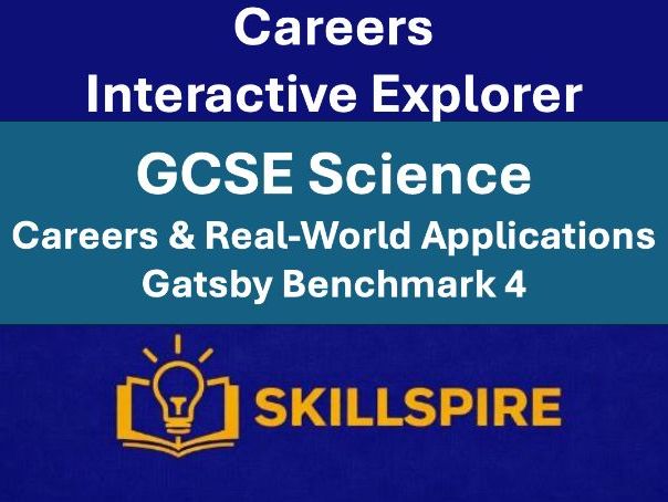GCSE Science Careers & Real-World Applications | Interactive Explorer | Biology Chemistry Physics