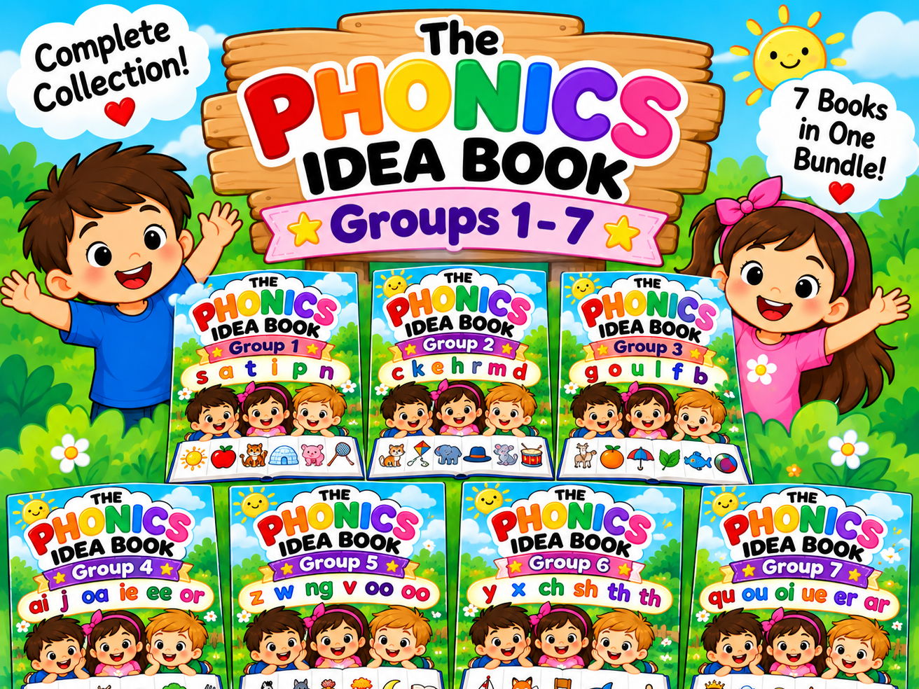 The Phonics Idea Book – Complete Groups 1–7 Bundle