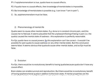 A Level Philosophy revision - all Metaphysics of Mind resources