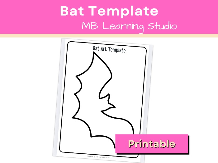Halloween Bat Art Template – Creative Craft Activity for EYFS, KS1 & Kindergarten