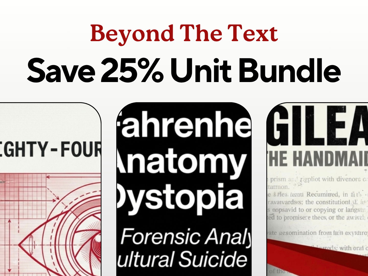 Classic Dystopia Bundle | The Handmaid’s Tale • 1984 • Fahrenheit 451 | Lit