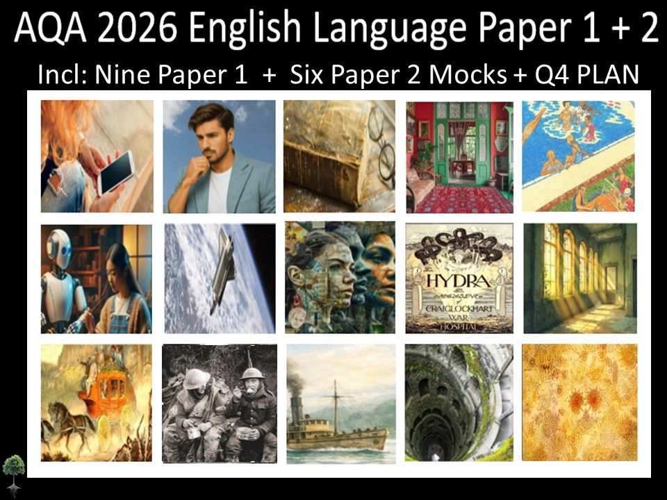 Fifteen AQA 2026 GCSE English Language Paper 1 + 2 Mocks | Q4 Plan