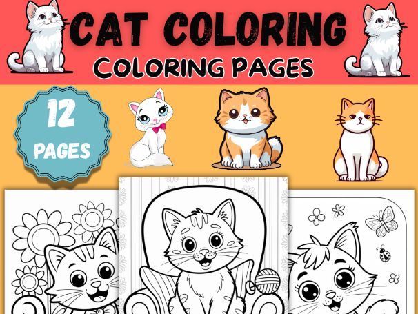 Cat Coloring Pages|Cat Coloring Pages