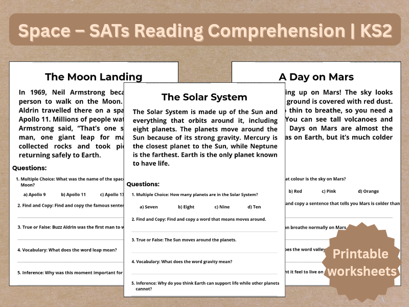 Space – SATs Reading Comprehension | KS2
