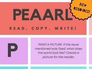 PEAARL Structure:  AQA English Language Paper 2, Question 5