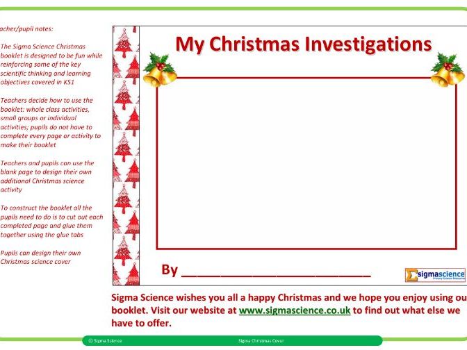 KS1 Christmas Science Activities (Booklet)
