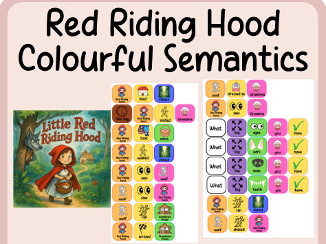 Little Red riding hood- colourful semantics