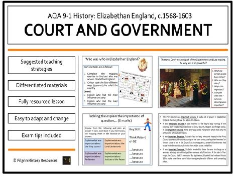 Elizabethan I Court and Government - Elizabethan England