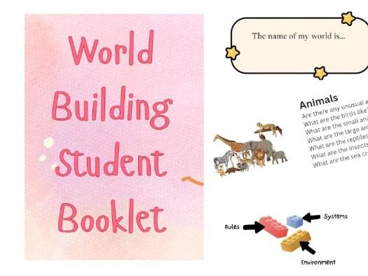 World Building for Creative Writing | KS3 English Scaffolded Booklet