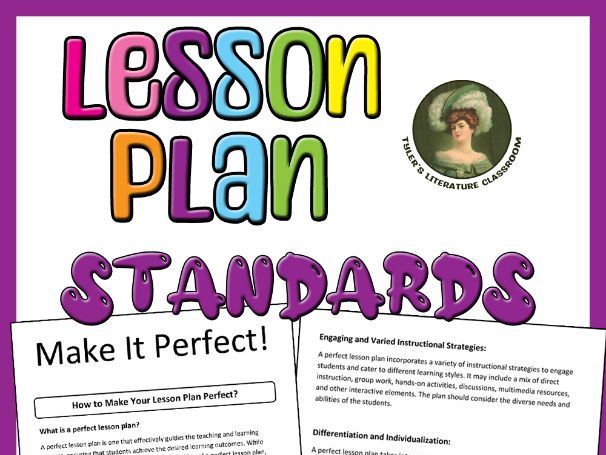 Apply Lesson Plan Perfect Standards for Teachers