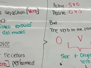 Spanish Active and Passive Voice