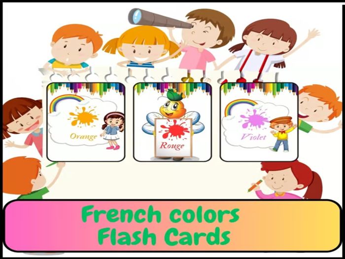 French Colors worksheets, activities and flashcards /Printable Colors in French