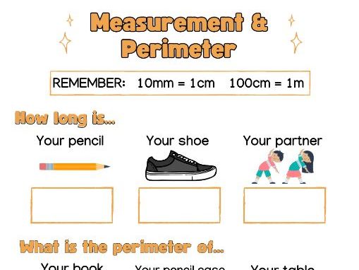 Measurement & Perimeter Activity - Fun Worksheet for KS2 Maths