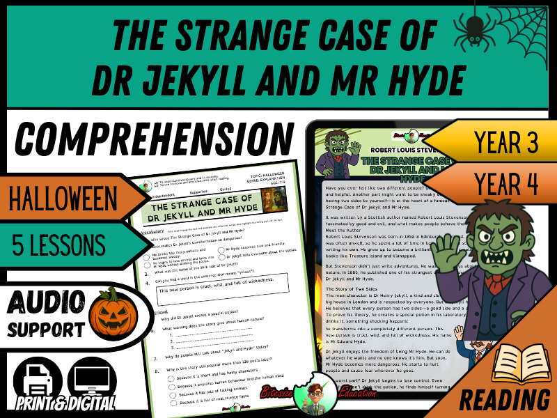 Dr Jekyll and Mr Hyde | Reading Comprehension | Year 3/4