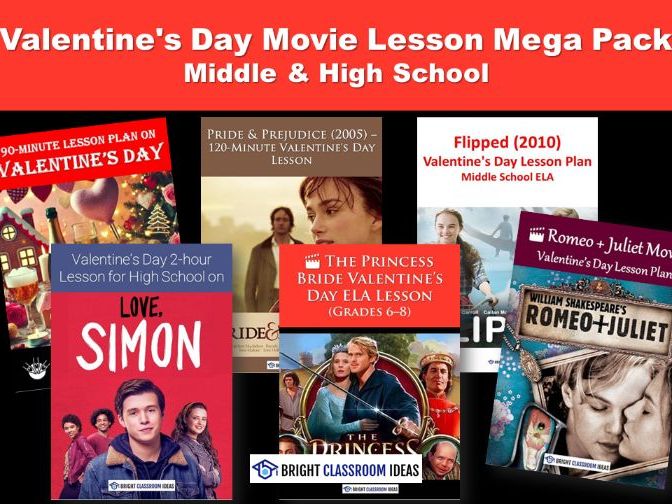 Valentine's Day Movie Lesson Mega Pack | Middle & High School
