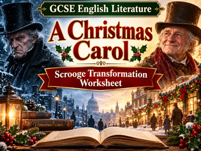 GCSE A Christmas Carol - Scrooge Transformation Worksheet
