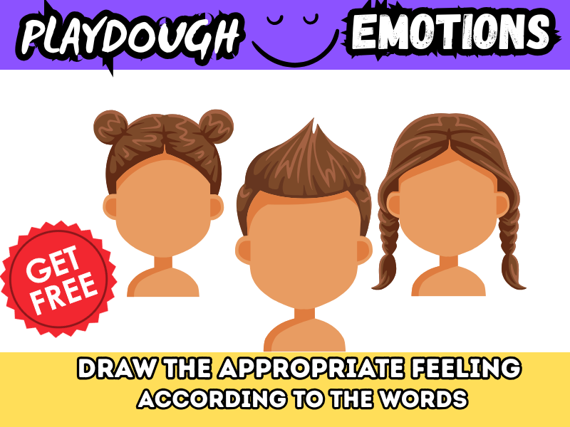 FREE Playdough Emotion Mats: 8 Pages