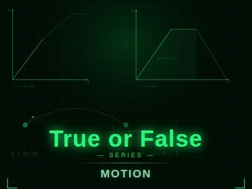 True/False/Correct it Motion Worksheet CCEA GCSE Physics