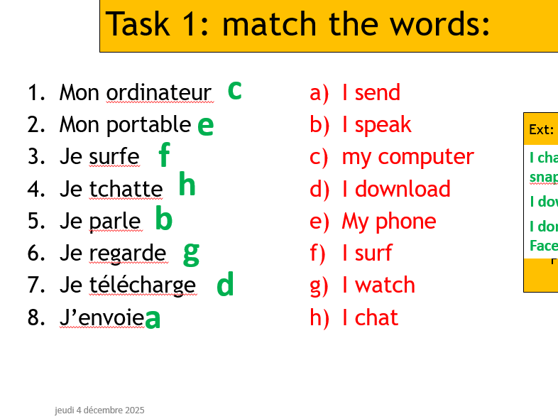 Studio 1 module 3 unit 1 - mon ordi et portable