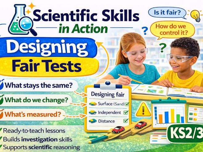 Investigate Like a Scientist: Designing Fair Tests (KS2/3 Science Skills)