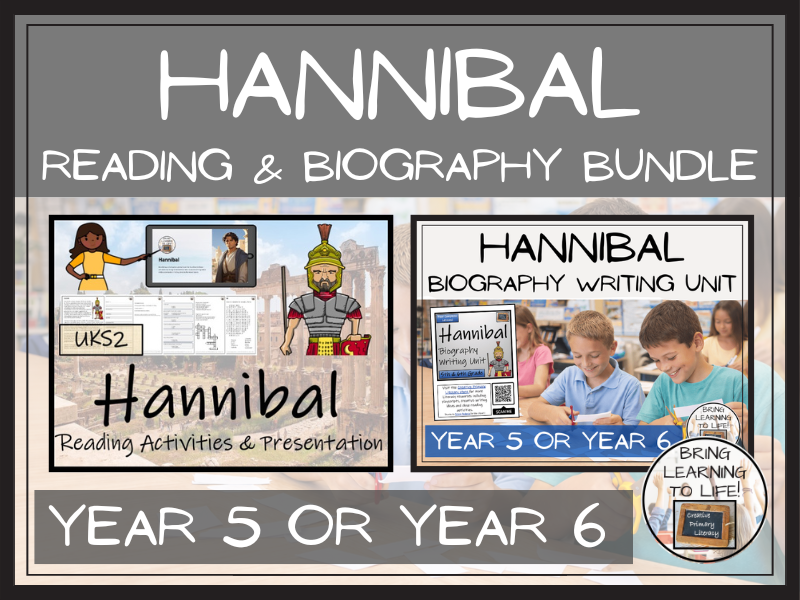 Hannibal Reading Comprehension & Biography Bundle | UKS2