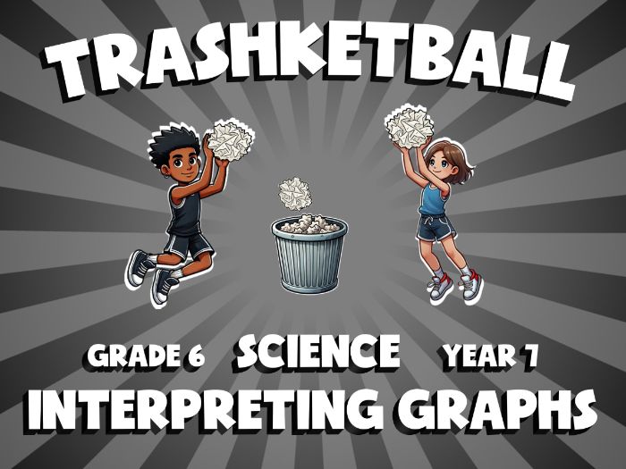 Interpreting Graphs TRASHKETBALL Science Game | No-Prep Year 7 Review Activity