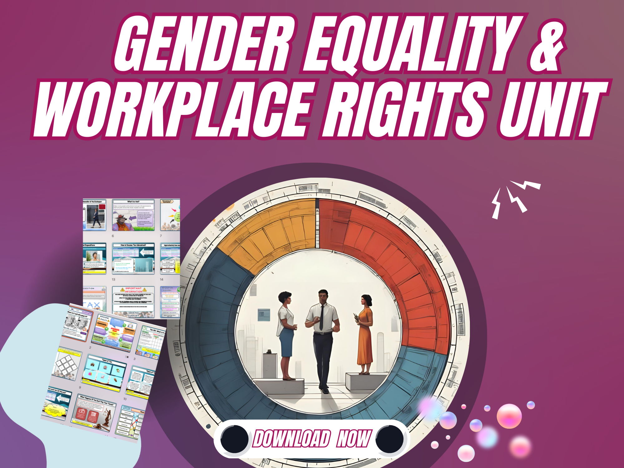 Gender equality and workplace rights PSHE lessons