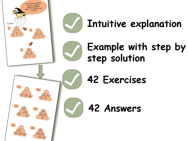 CALCULATION PYRAMIDS - Halloween Edition - NR 1000: Maxi-Pack