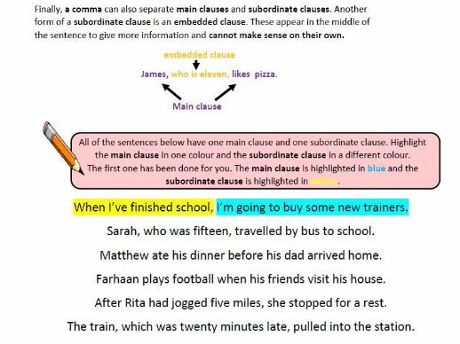 find-the-subordinate-clause-worksheet-answers