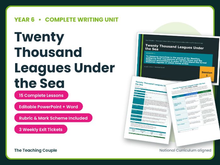 Twenty Thousand Leagues Under the Sea | Year 6 English Unit