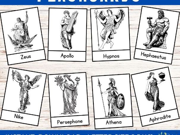 Ancient Greek Mythology Flashcards - Exploring Gods, Goddesses, and Myths!