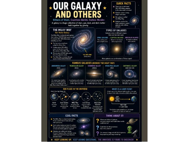 Our Galaxy & Others 18"x24" Classroom Poster