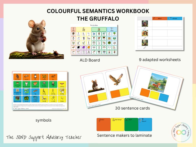 The Gruffalo Colourful Semantics Workbook