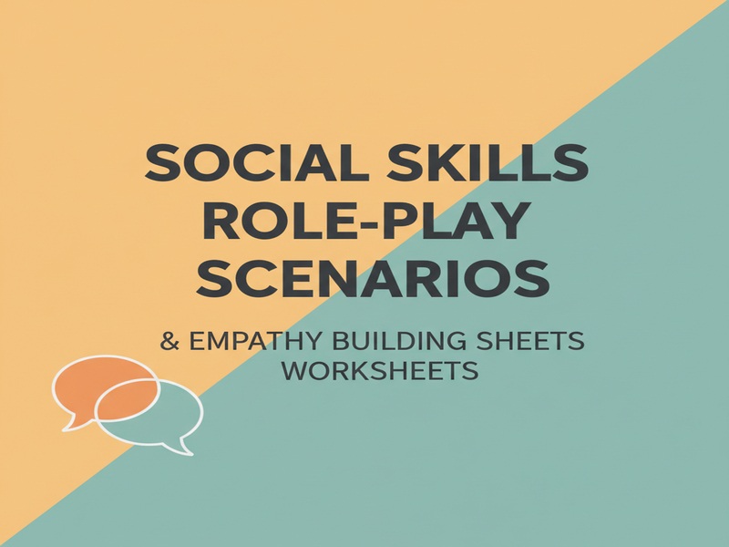 Social Skills Role-Play Scenarios & Empathy Building Sheets